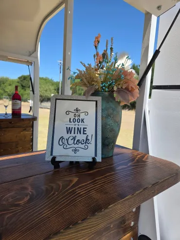 White 2-Horse Trailer Mobile Bar - Image 3