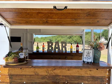 White 2-Horse Trailer Mobile Bar - Image 11